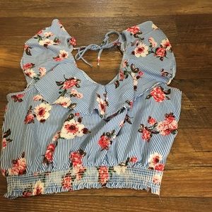 Tops - Crop Top Off The Shoulder Blouse Tops - Crop Top Off The Shoulder Blouse